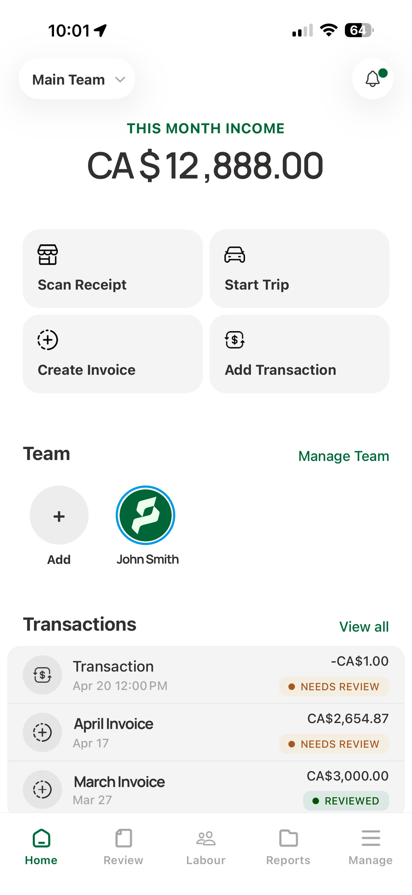App screenshot
